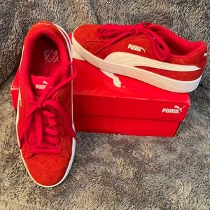 Red Puma Smash V2 Mens 7